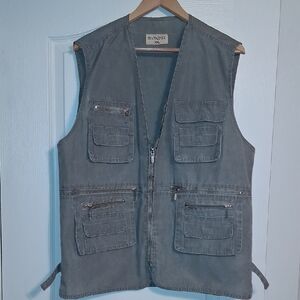 Men's Gray Military Field Vest